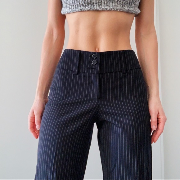 Vintage high rise pinstripe kickflares 🪙 - Picture 1 of 13